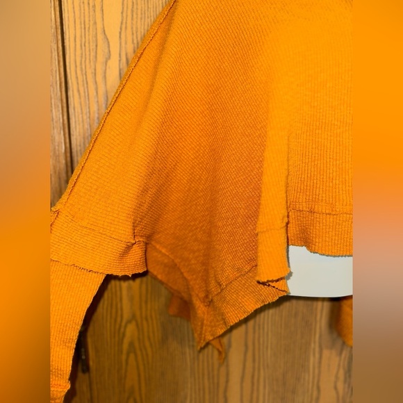 We the Free, Free People Sunbaby Mock Neck Drop Shoulder Ribbed Long Sleeve Top - Picture 3 of 12